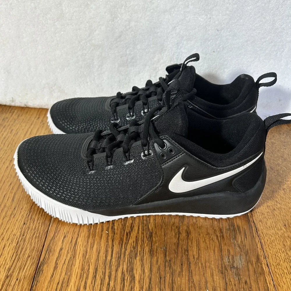 Nike Womens Size 9 Black Zoom HyperAce 2 Athletic Volleyball Shoes